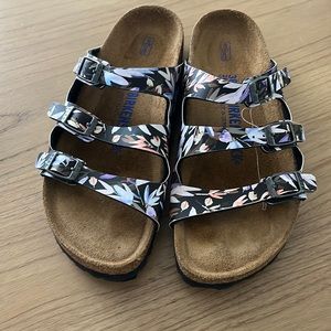Floral Birkenstocks size 38